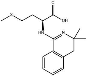 2-(3,3-DIMETHYL-3,4-DIHYDRO-ISOQUINOLIN-1-YLAMINO)-4-METHYLSULFANYLBUTYRIC ACID Struktur