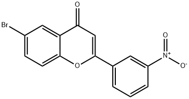 6-bromo-3'-nitroflavone Struktur