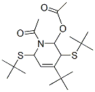 2-Acetoxy-1-acetyl-4-tert-butyl-3,6-di(tert-butylthio)-1,2,3,6-tetrahydropyridine Struktur