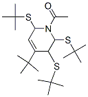 1-Acetyl-4-tert-butyl-2,3,6-tris(tert-butylthio)-1,2,3,6-tetrahydropyridine Struktur