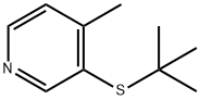 3-(tert-Butylthio)-4-methylpyridine Struktur