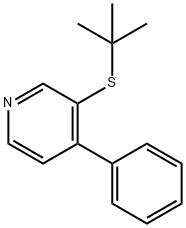 3-tert-Butylthio-4-phenylpyridine Struktur