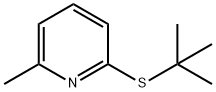 6-(tert-Butylthio)-2-methylpyridine Struktur