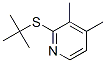 2-tert-Butylthio-3,4-dimethylpyridine Struktur