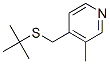 4-(tert-Butylthiomethyl)-3-methylpyridine Struktur