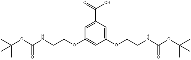 3,5-BIS[2-(BOC-AMINO)ETHOXY]-BENZOIC ACID Struktur