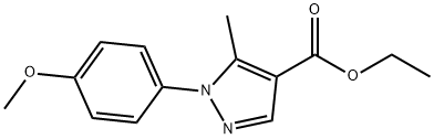 ETHYL 1-(4-METHOXYPHENYL)-5-METHYL-1H-PYRAZOLE-4-CARBOXYLATE Struktur