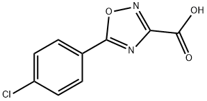 5-(4-CHLOROPHENYL)-1,2,4-OXADIAZOLE-3-CARBOXYLIC ACID Struktur