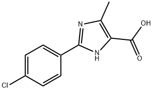 2-(4-CHLOROPHENYL)-5-METHYL-3H-IMIDAZOLE-4-CARBOXYLIC ACID Struktur