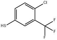 4-CHLORO-3-TRIFLUOROMETHYL-BENZENETHIOL Struktur