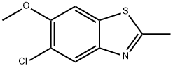 Benzothiazole, 5-chloro-6-methoxy-2-methyl- (9CI) Struktur