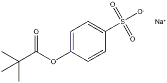 SODIUM 4-(T-BUTYLCARBONYLOXY)-BENZENSULFONATE Struktur