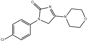 1-(4-chlorophenyl)-4-morpholin-4-yl-5H-imidazol-2-one Struktur