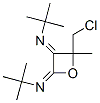 N,N'-[4-(Chloromethyl)-4-methyloxetane-2,3-diylidene]bis(2-methyl-2-propanamine) Struktur