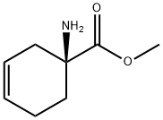 3-Cyclohexene-1-carboxylicacid,1-amino-,methylester,(1S)-(9CI) Struktur