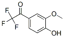 Ethanone, 2,2,2-trifluoro-1-(4-hydroxy-3-methoxyphenyl)- (9CI) Struktur