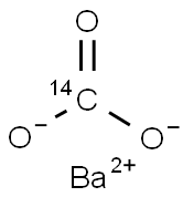 BARIUM CARBONATE, [14C] Struktur