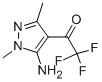 Ethanone, 1-(5-amino-1,3-dimethyl-1H-pyrazol-4-yl)-2,2,2-trifluoro- (9CI) Struktur