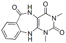 1H-Pyrimido[4,5-b][1,4]benzodiazepine-2,4,6(3H)-trione,  5,11-dihydro-1,3-dimethyl- Struktur