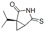 3-Azabicyclo[3.1.0]hexan-2-one,1-(1-methylethyl)-4-thioxo-,(1R)-(9CI) Struktur