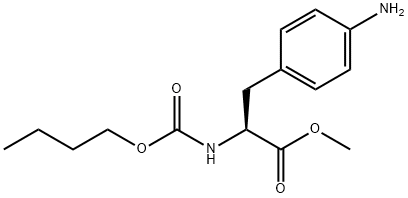 (S)-Methyl N-(butoxycarbonyl)-4-aminophenylalaninate Struktur