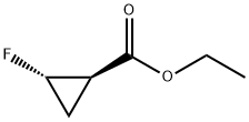 TRANS-2-FLUORO-CYCLOPROPANECARBOXYLIC ACID ETHYL ESTER Struktur