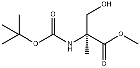 N-BOC-ALPHA-METHYL-D-SERINE METHYL ESTER Struktur