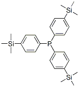 Phosphine, tris[p-(trimethylsilyl)phenyl]- Struktur