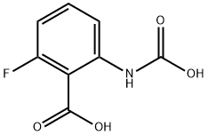 Benzoic acid, 2-(carboxyamino)-6-fluoro- (9CI) Struktur