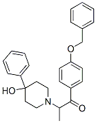 1-(4-BENZYLOXYPHENYL)-2-(4-HYDROXY-4-PHENYL-1-PIPERIDYL)PROPAN-1-ONE Struktur