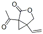 3-Oxabicyclo[3.1.0]hexan-2-one, 1-acetyl-5-ethenyl- (9CI) Struktur