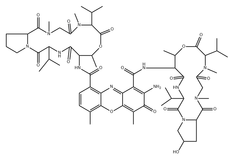 ACTINOMYCIN I FROM STREPTOMYCESANTIBIOTI CUS Struktur