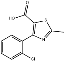 4-(2-CHLOROPHENYL)-2-METHYL-5-THIAZOLECARBOXYLIC ACID Struktur