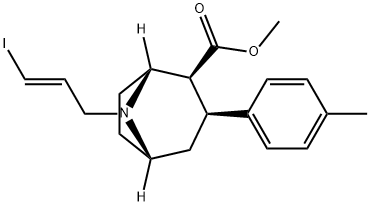 (E)-N-3-(IODOPROP-2-ENYL)2BETA-CARBOMETHOXY-3BETA-(P-TOLYL)-NORTROPAN Struktur