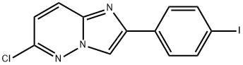 6-CHLORO-2-(4-IODOPHENYL)-IMIDAZO[1,2-B]PYRIDAZINE Struktur