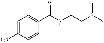 4-amino-N-[2-(dimethylamino)ethyl]benzamide Struktur