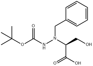 (S)-(+)-N(ALPHA)-BENZYL-N(BETA)-BOC-(L)-HYDRAZINOSERINE Struktur