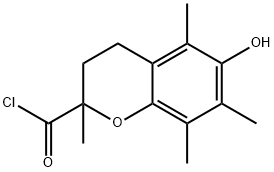 2H-1-BENZOPYRAN-2-CARBONYL CHLORIDE,3,4-DIHYDRO-6-HYDROXY-2,5,7,8-TETRAMETHYL Struktur