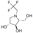 3,4-Pyrrolidinediol, 2-(hydroxymethyl)-1-(2,2,2-trifluoroethyl)-, (2R,3R,4R)- (9CI) Struktur