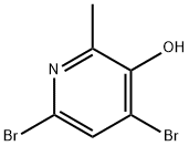 4,6-Dibromo-3-hydroxy-2-methylpyridine Struktur