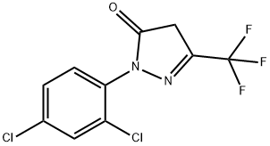 2-(2,4-dichlorophenyl)-5-(trifluoromethyl)-2,4-dihydro-3H-pyrazol-3-one Struktur