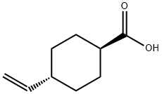 Cyclohexanecarboxylic acid, 4-ethenyl-, trans- (9CI) Struktur