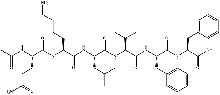 AC-GLN-LYS-LEU-VAL-PHE-PHE-NH2 Struktur