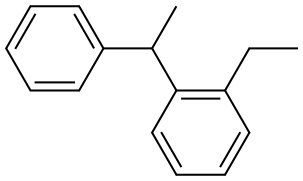 1-(2-Ethylphenyl)-1-phenylethane Struktur