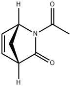 (6R,7S)-2-ACETYL-2-AZA-BICYCLO[2.2.1]HEPT-5-EN-3-ONE Struktur