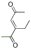 3-Hexene-2,5-dione, 3-ethyl- (9CI) Struktur