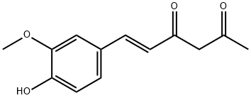 (E)-6-(4-Hydroxy-3-Methoxyphenyl)hex-5-ene-2,4-dione Struktur