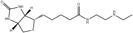 1H-Thieno[3,4-d]iMidazole-4-pentanaMide, N-[2-(ethylaMino)ethyl]hexahydro-2-oxo-, (3aS,4S,6aR)- Struktur