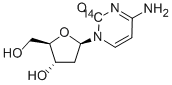 2'-DEOXYCYTIDINE, [2-14C] Struktur