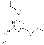 2,4,6-tris(2-ethylaziridin-1-yl)-1,3,5-triazine  Struktur